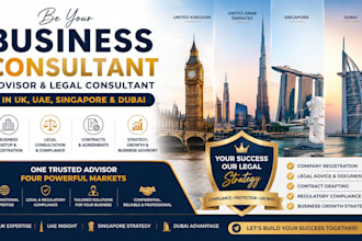 be your business consultant advisor legal consultant in UK uae singapore, duba