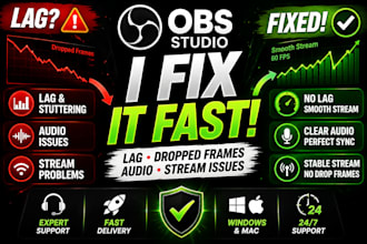 fix obs studio lag dropped frames audio and stream issues
