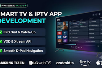 build a fully functional iptv vod app for smart tv with catchup and epg support