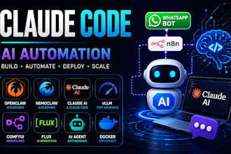 claude code whatsapp bot n8n openclaw nemoclaw claude ai vllm comfyui flux ai