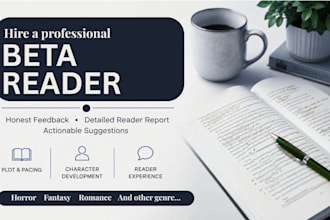 beta read and critique your novel or manuscript