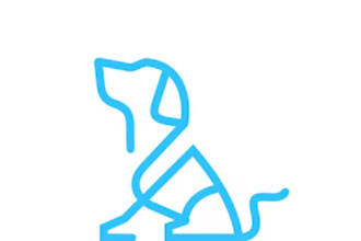 design cute therapy dogs logo