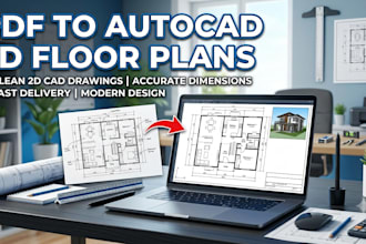 convert PDF and sketch to autocad