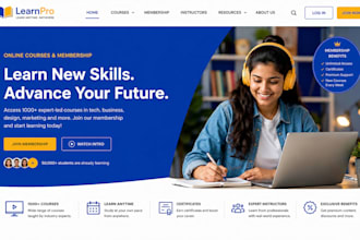 design squarespace coaching and online course website with membership