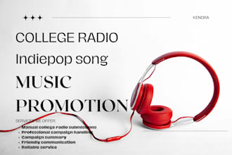 do indiepop song promotion and submission to worldwide college radio stations