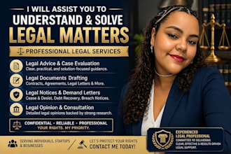 draft legal notices, demand letters, and legal opinions letter as UK solicitor