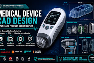 3d medical device product design fusion 360 biomedical 3d cad for manufacturing