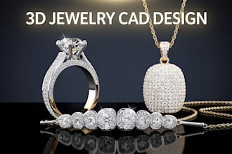 3d jewelry design jewelry cad design 3d cad model ring pendant grillz rendering