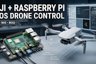 integrate dji mini 2 with raspberry pi using ros drone and robot control