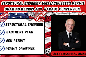structural engineer massachusetts permit drawing illinois adu, garage conversion