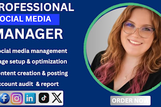 be your social media manager and content creator for organic