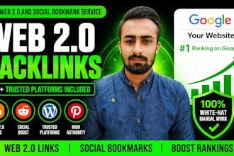 build web 2 0 and social bookmark backlinks for google ranking