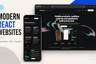 build a modern responsive react website