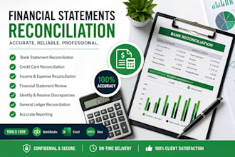 do bank statement reconciliation stubs and bookkeeping for the