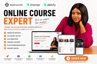 build learnworlds ontraport systeme io ablefy thinkific online course website