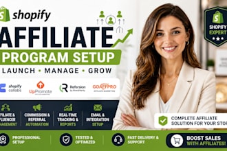 setup shopify collabs uppromote refersion goaffpro leaddyno affiliate marketing