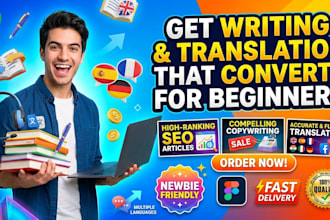 write articles SEO and blog posts and do translation
