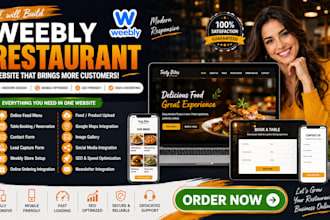 build weebly restaurant online menu booking contact form lead form weebly store