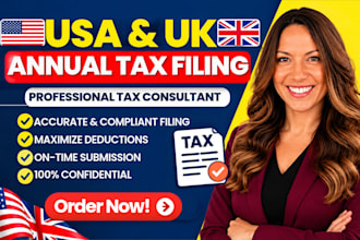 prepare us uk annual tax filling, bookkeeping, uk accountants, tax annual report