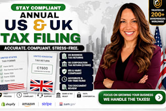 professionally prepare your us and uk annual tax filling as tax consultant