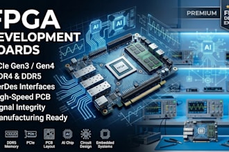 design fpga development boards, pcie, ddr4 ddr5 and serdes