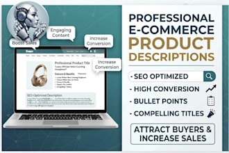 write professional ecommerce product descriptions