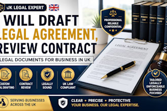 draft legal agreement, review contract legal documents