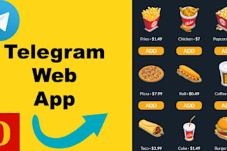 build a custom telegram ordering bot, restaurant bot, food ordering bot