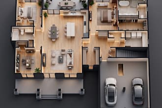 create 3d ai assisted interior, exterior rendering, walkthrough, virtual staging