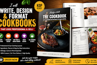write and design quality cookbook recipe book
