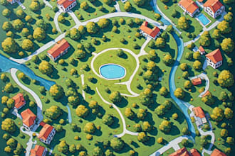 create custom vector property maps and real estate site plans