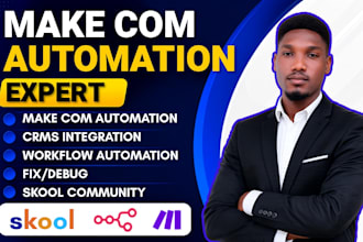 fix make com, setup make come automation, make automation, make expert, skool