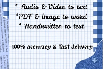 do accurate audio video transcription and image to text