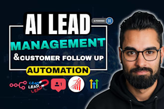 build a custom ai CRM automation for lead follow up using gohighlevel and n8n