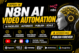 ai video automation, youtube automation with n8n make com veo 3 ai agent