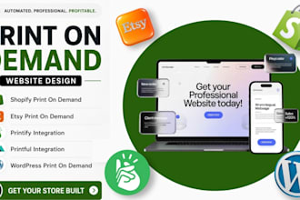 build a wordpress etsy print on demand store with printful printify