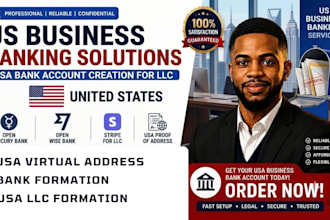 usa bank creation open mercury stripe wise us bank for non resident llc creation