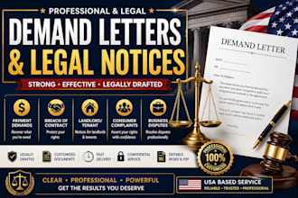 prepare professional demand letters and legal notices