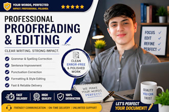 roofread, edit, and professionally format your word document