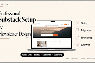 subtack setup, substack redesign, substack newsletter and subtack to ghost cms