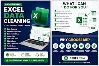 clean, format, merge, split and organize excel data
