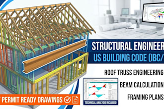 do roof truss engineering, beam calculation, and structural framing plans