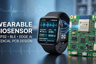 wearable biosensor expert edge ai emg ble pcb medical device engineer esp32