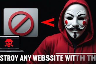 do ddos attack, website attack, url attack, url injection, malware removal