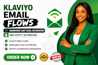 create klaviyo email flows abandoned cart email automation, shopify automation