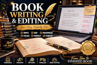 write and edit your book, ebook, or manuscript professionally