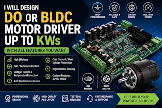 design do or bldc motor driver up to kws with all features you want