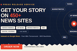 write press release and do PR distribution