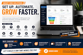 customize CRM, marketing automation, dashboard setup, and custom objects