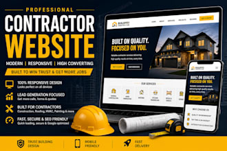 design a lead generating website for contractors